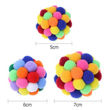 Max Pet Cat Toy Set Colorful Bouncy Balls Cat Catch Exercise Interactive Play