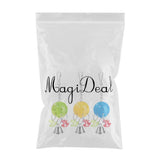 Maxbell 3 Pcs Colorful Chain Bell Toy Chewing Toy for Parrots Bird Cage Hanging Toy