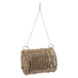 Maxbell Small Animals Handmade Natural Straw Hammock with Warm Mat