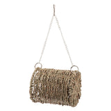 Maxbell Small Animals Handmade Natural Straw Hammock with Warm Mat