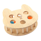 Maxbell Wooden Pet Cat Toys Box Fun Interactive Hide and Seek Cat Agility Toys