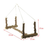 Maxbell Bird Cage Parrot Large Wood Swing Stand Parrot Bird Perch Stand