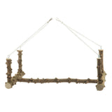 Maxbell Bird Cage Parrot Large Wood Swing Stand Parrot Bird Perch Stand