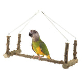 Maxbell Bird Cage Parrot Large Wood Swing Stand Parrot Bird Perch Stand