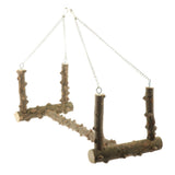 Maxbell Bird Cage Parrot Large Wood Swing Stand Parrot Bird Perch Stand