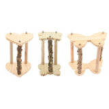 Maxbell Parrot Pet Bird Supplies Pepper Wood Stand Pole Love