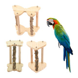 Maxbell Parrot Pet Bird Supplies Pepper Wood Stand Pole Love