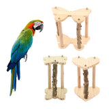 Maxbell Parrot Pet Bird Supplies Pepper Wood Stand Pole Love