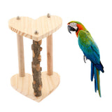 Maxbell Parrot Pet Bird Supplies Pepper Wood Stand Pole Love
