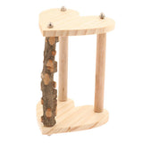 Maxbell Parrot Pet Bird Supplies Pepper Wood Stand Pole Love