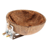 Maxbell Natural Coconut Shell Creative Bird Nest House Sleeping Nest Parrot Toy