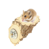 Maxbell 1pc Natural Wooden Springboard Jumping Platform for Hamster Small Pets