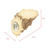 Maxbell 1pc Natural Wooden Springboard Jumping Platform for Hamster Small Pets