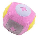 Max Fashionable Plush Dog Ball Toy Pet Dog Indoor Interactive Toy Pink