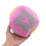 Max Fashionable Plush Dog Ball Toy Pet Dog Indoor Interactive Toy Pink