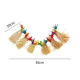 Maxbell 1 Pc Parrot Lafite Grass Bite Toy Colorful Standing Knot Perch for Pet Birds
