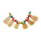 Maxbell 1 Pc Parrot Lafite Grass Bite Toy Colorful Standing Knot Perch for Pet Birds