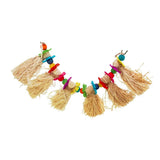 Maxbell 1 Pc Parrot Lafite Grass Bite Toy Colorful Standing Knot Perch for Pet Birds