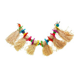 Maxbell 1 Pc Parrot Lafite Grass Bite Toy Colorful Standing Knot Perch for Pet Birds