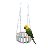 Maxbell 1 Pc Parrot Swing Ladder Standing Perch Hamster Fence Cage Toy Ring Playpen