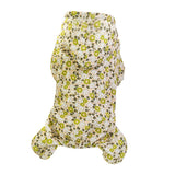 Max Pet Dog Raincoat Outdoor Rainy Day Wear 4 Legs Rain Jumpsuit Yellow L