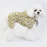 Max Pet Dog Raincoat Outdoor Rainy Day Wear 4 Legs Rain Jumpsuit Yellow L