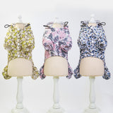 Max Pet Dog Raincoat Outdoor Rainy Day Wear 4 Legs Rain Jumpsuit Yellow L