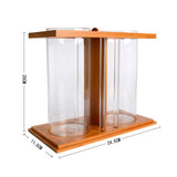 Max 1 Pc Creative Bamboo Aquarium Fish Tank Desktop Glass Vase Plant Terrariums