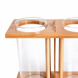 Max 1 Pc Creative Bamboo Aquarium Fish Tank Desktop Glass Vase Plant Terrariums