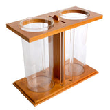 Max 1 Pc Creative Bamboo Aquarium Fish Tank Desktop Glass Vase Plant Terrariums