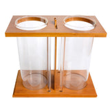 Max 1 Pc Creative Bamboo Aquarium Fish Tank Desktop Glass Vase Plant Terrariums