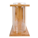 Max 1 Pc Creative Bamboo Aquarium Fish Tank Desktop Glass Vase Plant Terrariums