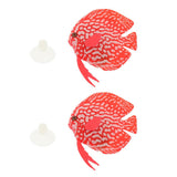Maxbell Luminous Simulation Fish Aquarium Glow Decoration Artificial Fishes Red