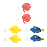 Maxbell Luminous Simulation Fish Aquarium Glow Decoration Artificial Fishes Red