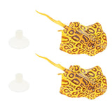 Maxbell 2pcs Artificial Fish Glowing Effect Aquarium Decor Floating Ornament orange