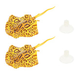Maxbell 2pcs Artificial Fish Glowing Effect Aquarium Decor Floating Ornament orange