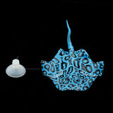 Maxbell 2pcs Artificial Fish Glowing Effect Aquarium Decor Floating Ornament blue