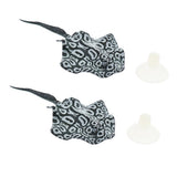Maxbell 2pcs Artificial Fish Glowing Effect Aquarium Decor Floating Ornament black