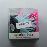 Max 1 Pc Fluorescent Artificial Sea Anemone Coral Aquarium Tank Landscape Red