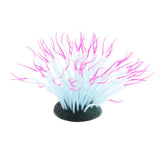 Max 1 Pc Fluorescent Artificial Sea Anemone Coral Aquarium Tank Landscape Red