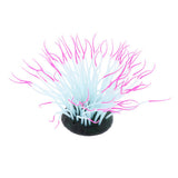 Max 1 Pc Fluorescent Artificial Sea Anemone Coral Aquarium Tank Landscape Red