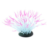 Max 1 Pc Fluorescent Artificial Sea Anemone Coral Aquarium Tank Landscape Red