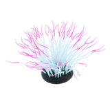 Max 1 Pc Fluorescent Artificial Sea Anemone Coral Aquarium Tank Landscape Red