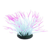 Max 1 Pc Fluorescent Artificial Sea Anemone Coral Aquarium Tank Landscape Purple