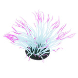 Max 1 Pc Fluorescent Artificial Sea Anemone Coral Aquarium Tank Landscape Purple