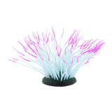 Max 1 Pc Fluorescent Artificial Sea Anemone Coral Aquarium Tank Landscape Purple