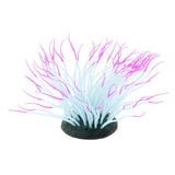 Max 1 Pc Fluorescent Artificial Sea Anemone Coral Aquarium Tank Landscape Purple