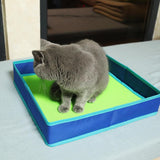 Maxbell Folding Litter Box Cat Outdoor Collapsible Litter Box Cat Litter Pan S