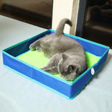 Maxbell Folding Litter Box Cat Outdoor Collapsible Litter Box Cat Litter Pan S