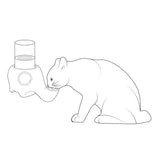 Maxbell Water Feeder with Elephant Shape Pet Water Bottle for Kitten Cat Dog Puppy